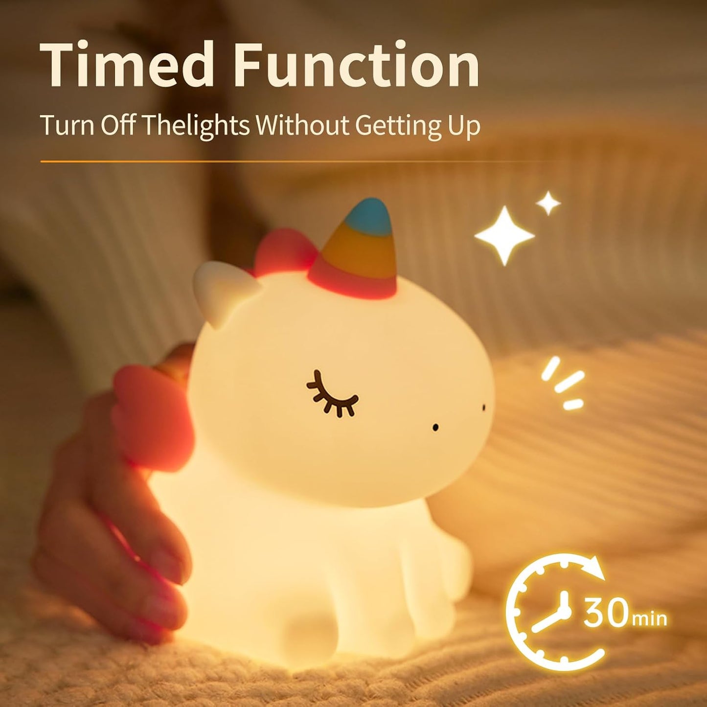 Sitting Unicorn - Silicone Night Lamp