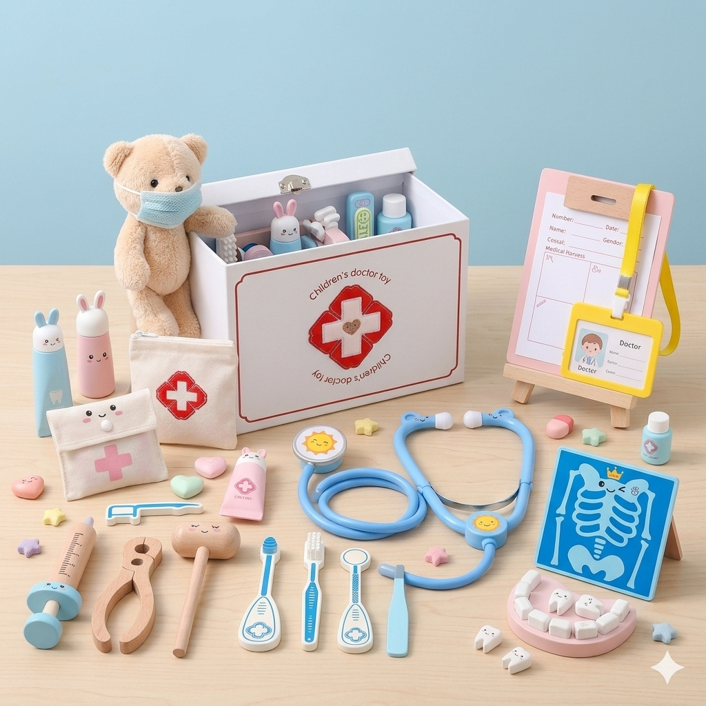 Wooden Children's Doctor Toy