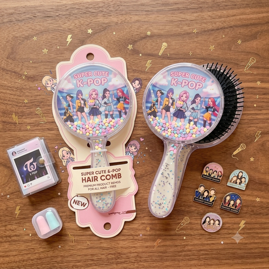 K-Pop Stylist Glitter Comb | 1pcs