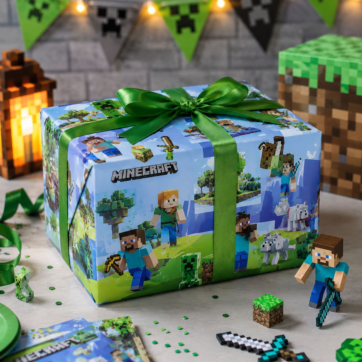 Minecraft - Gift Wrapping Paper | Set of 10pcs