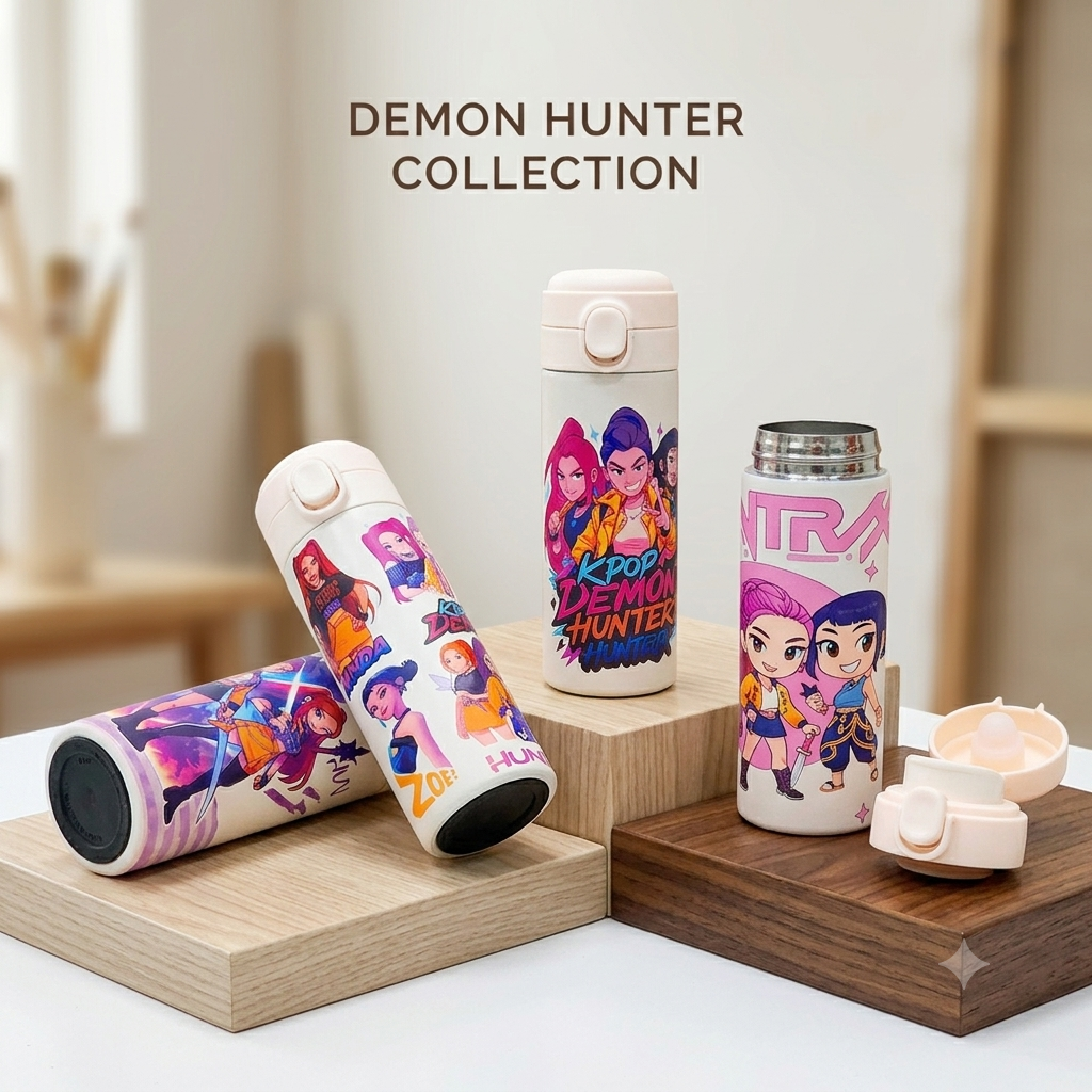 K-Pop - Demon Hunter - Stainless Steel Flask