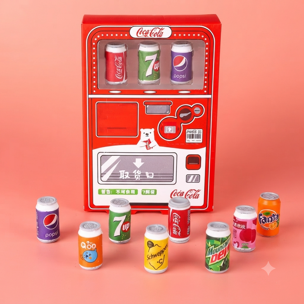 Cute Mini Coca Cola Erasers