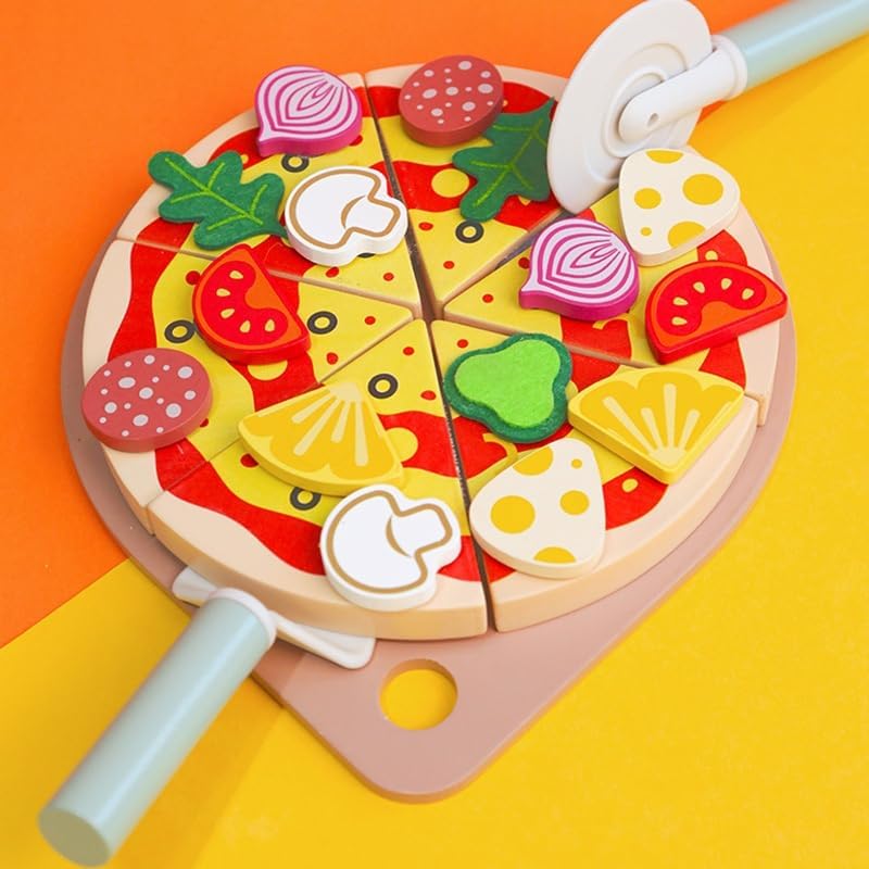 Wooden Pizza Time For children