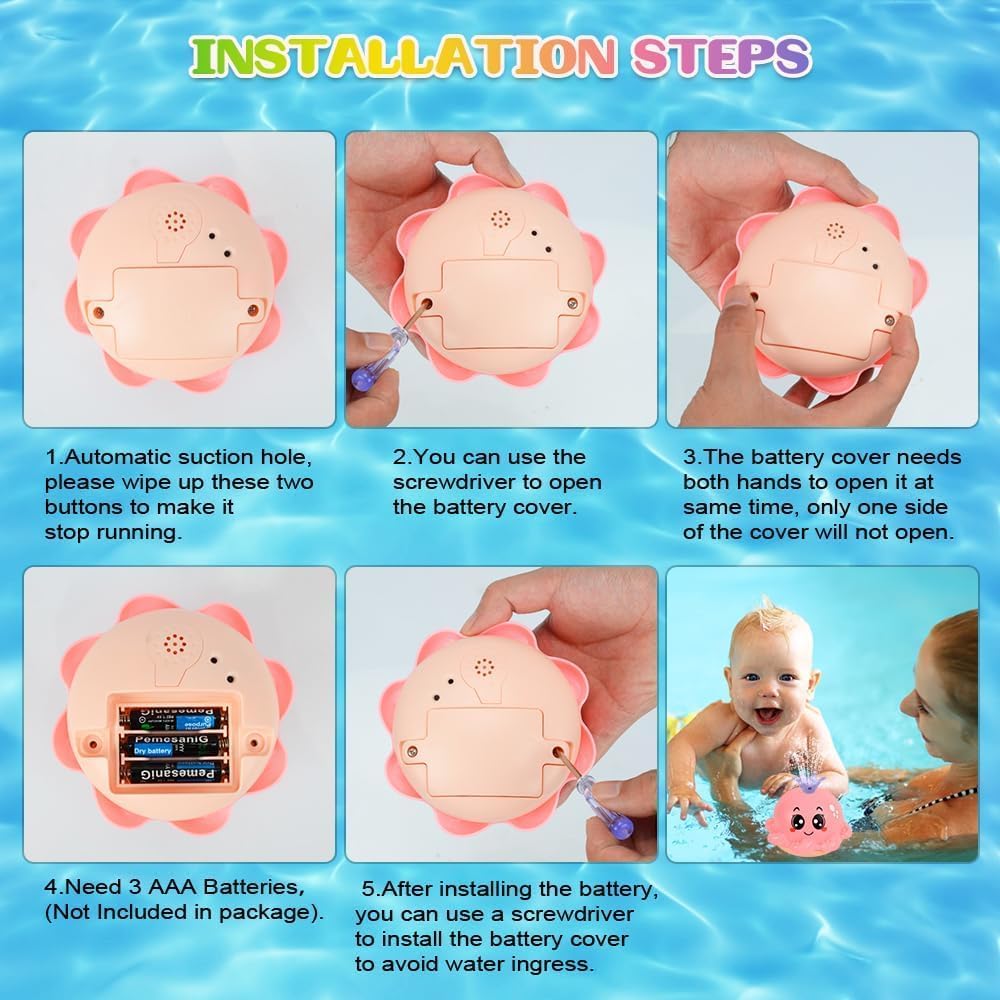 Cute Octopus Baby Bath Toy with Water Spray
