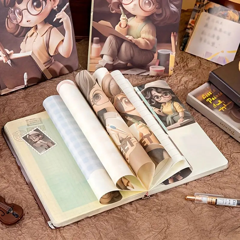 Cute Little Painter Notebook