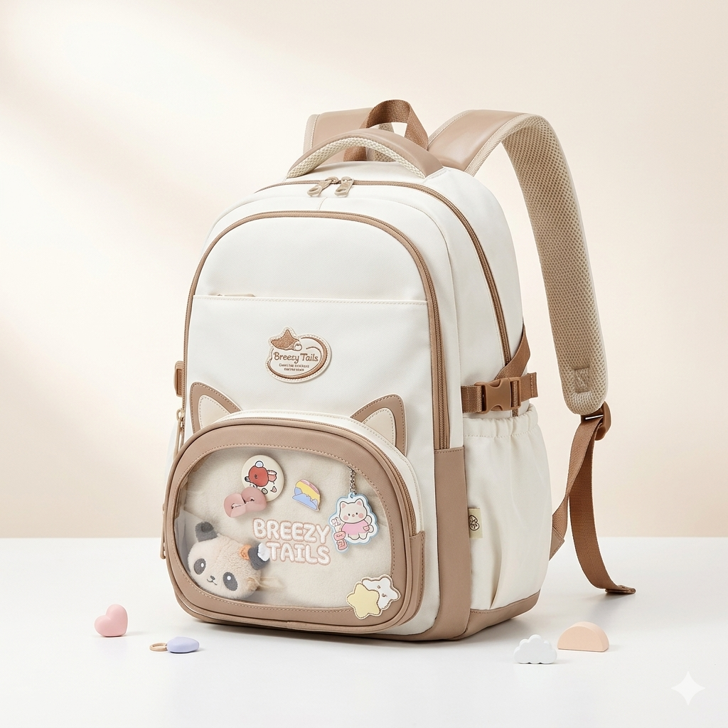 Cute Cat Ears Kids Backpack