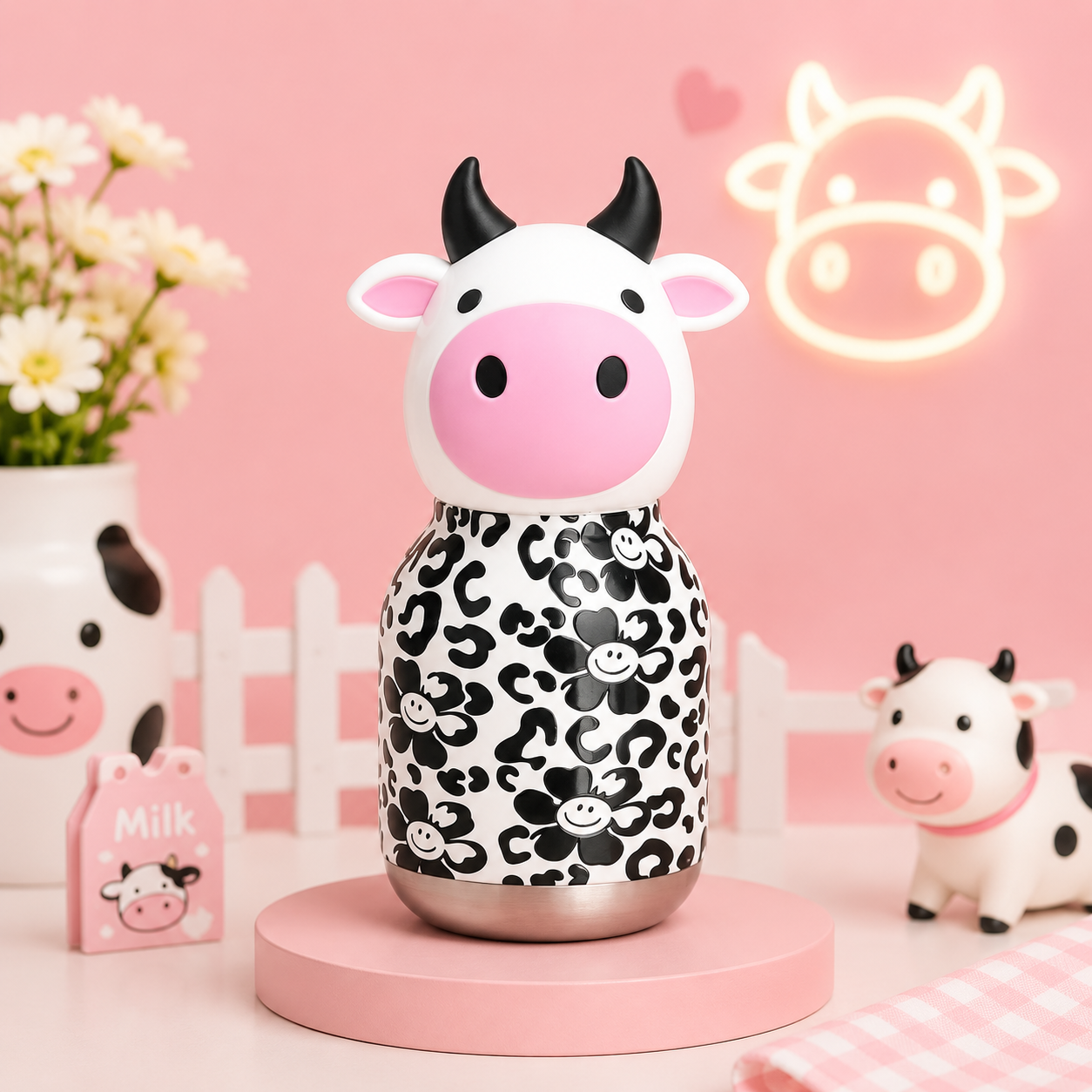 Afresh - Cow Insulated 3D Bottle | 200ml