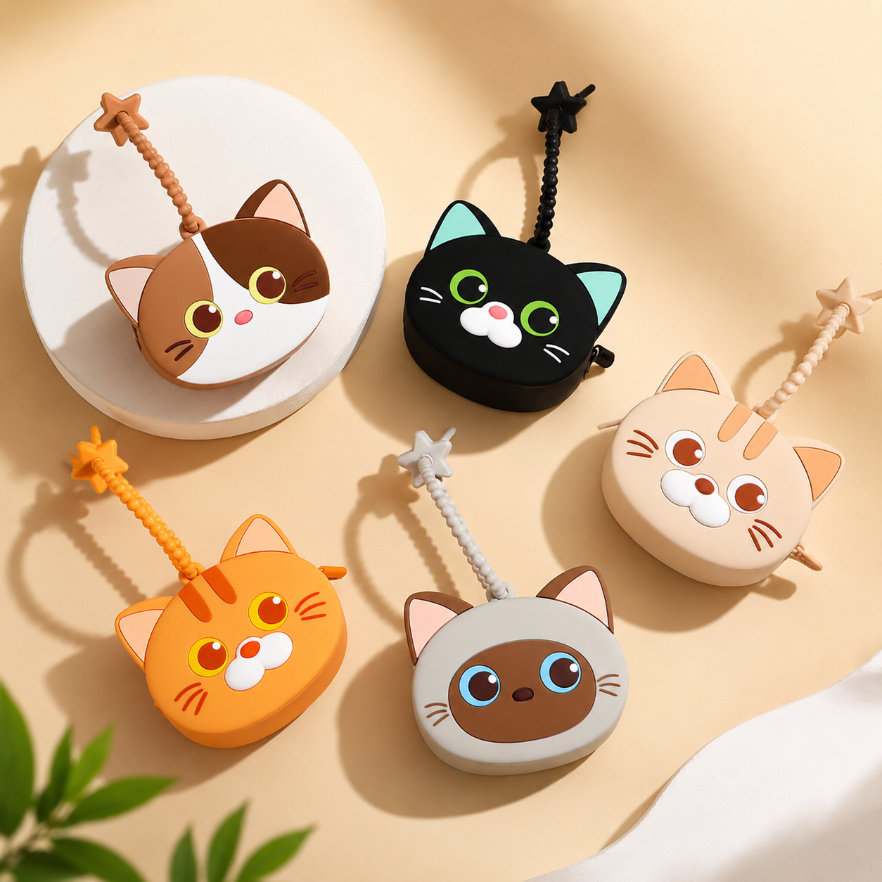 Cute 3D Kitty Silicone Coin Purse & Earphone Case