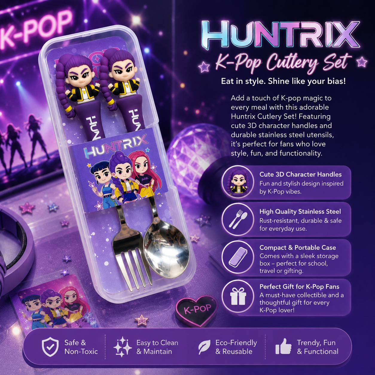 K-Pop - Huntrix - Cutlery Set