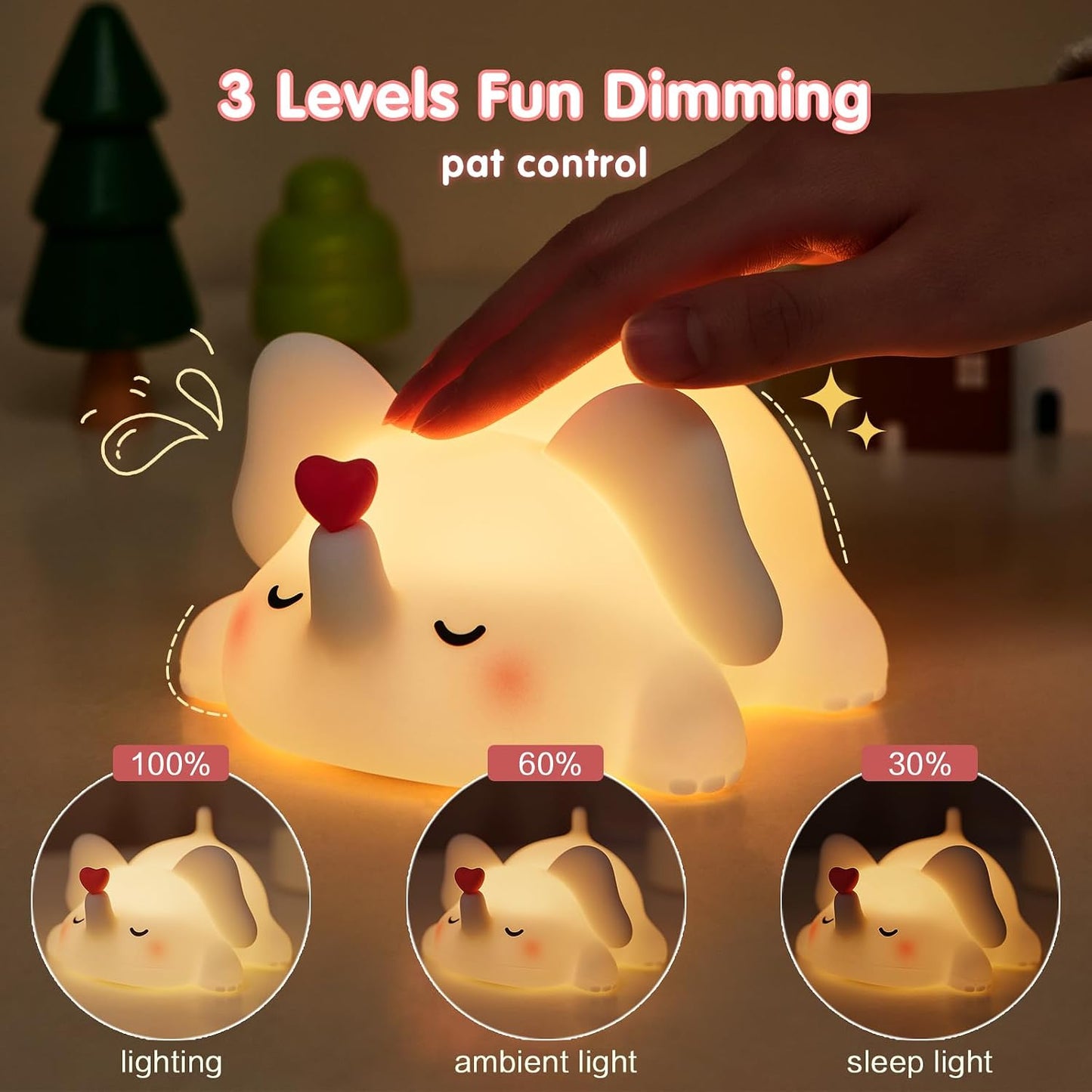 Cute Elephant - Silicone Night Lamp