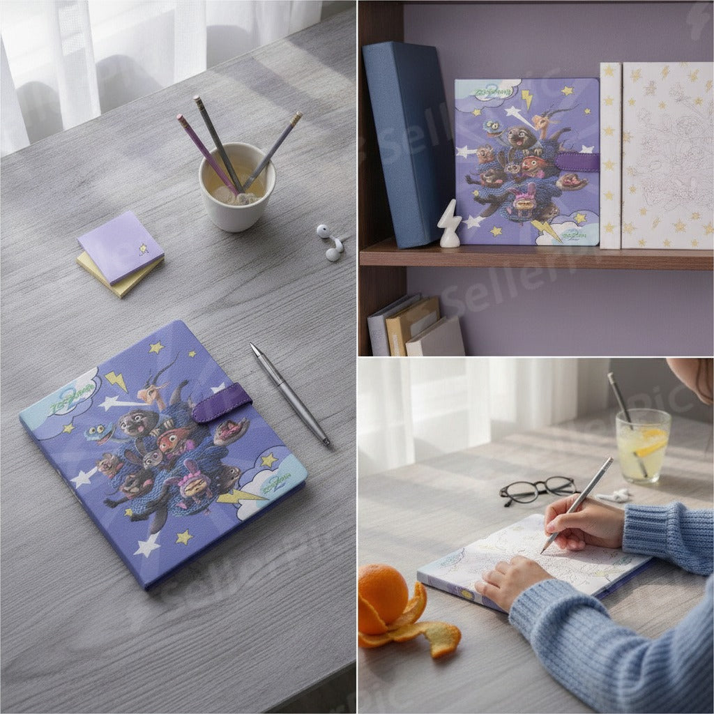 Zootopia Snap Lock Notebook
