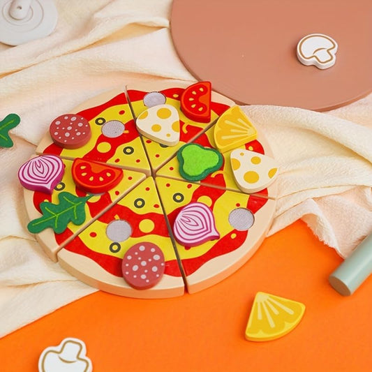 Wooden Pizza Time For children