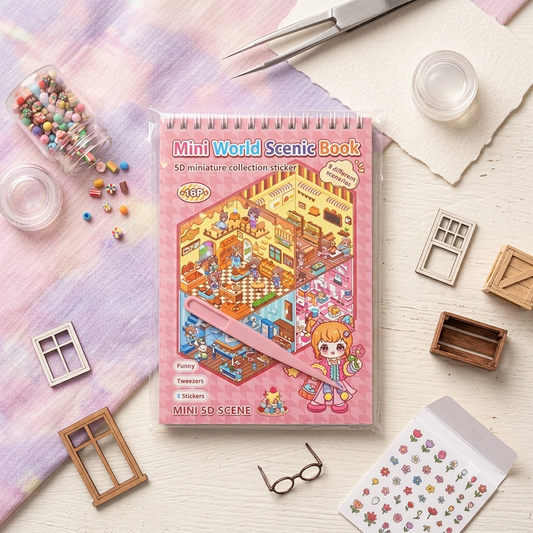 3D Miniature Stickers Book