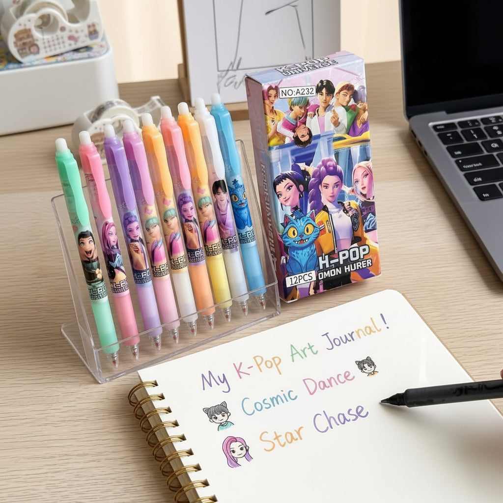 K-Pop - Demon Hunters - 12pcs pen set