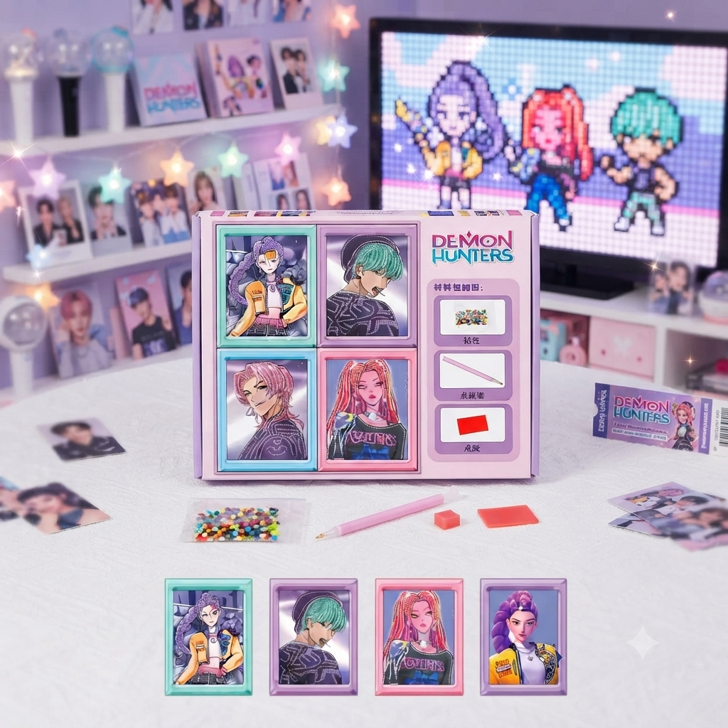 K-Pop - DIY Sparkling Diamond Painting Kits