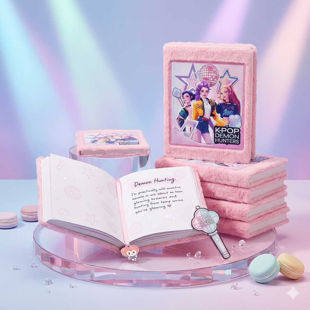 K-Pop - Demon Hunters Fur Diary | Size A6