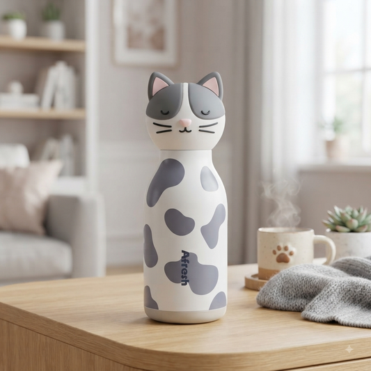 Afresh - Kitty Insulated 3D Bottle