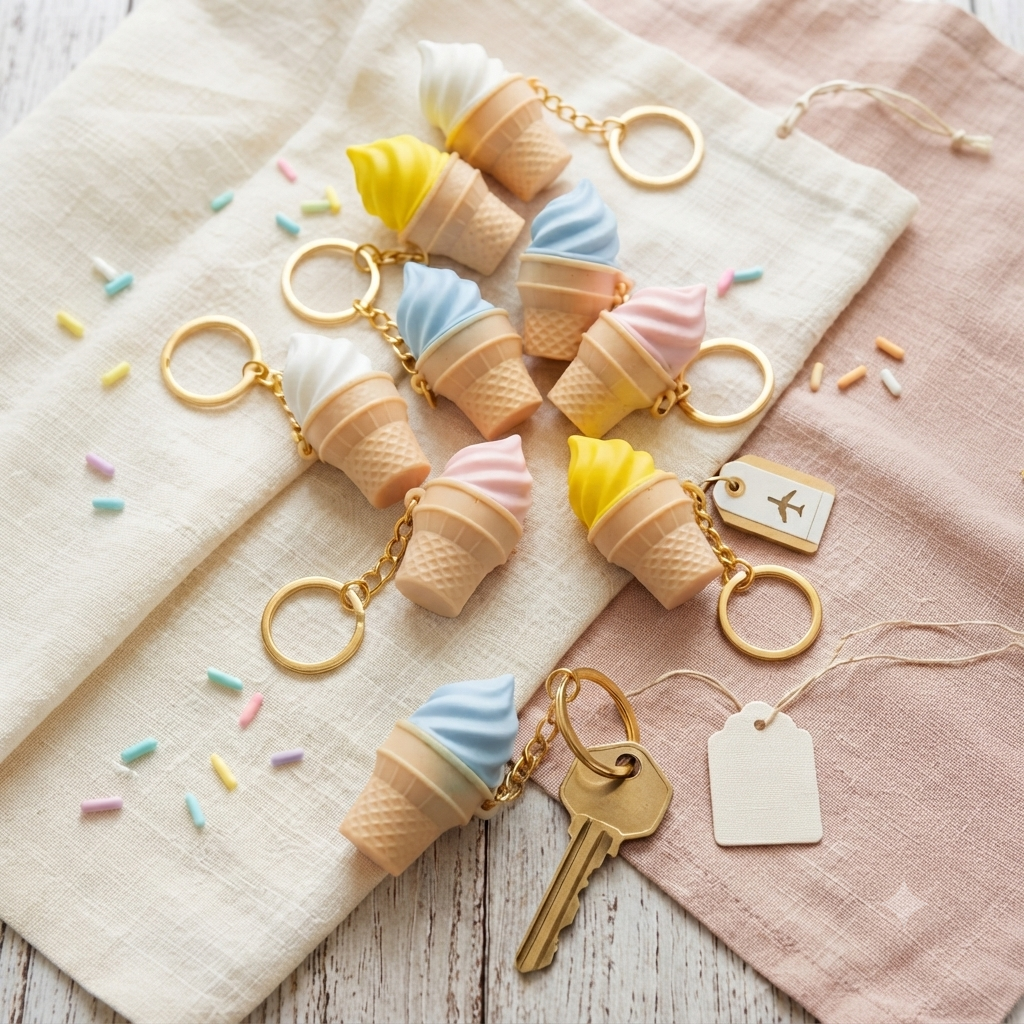 Icecream Cone Clicker Keychain | 1pcs