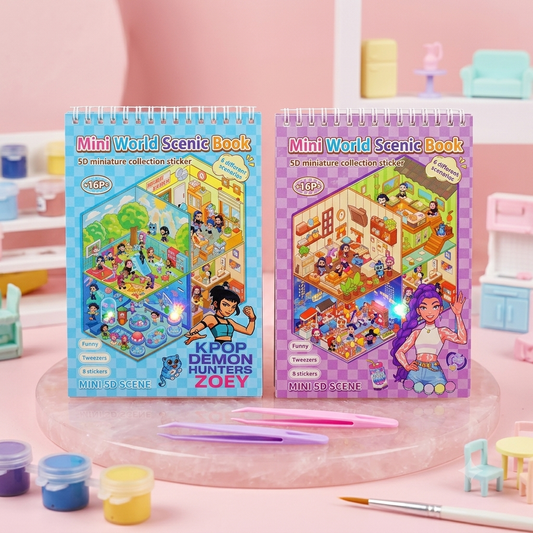 K-Pop 3D Miniature Stickers Book