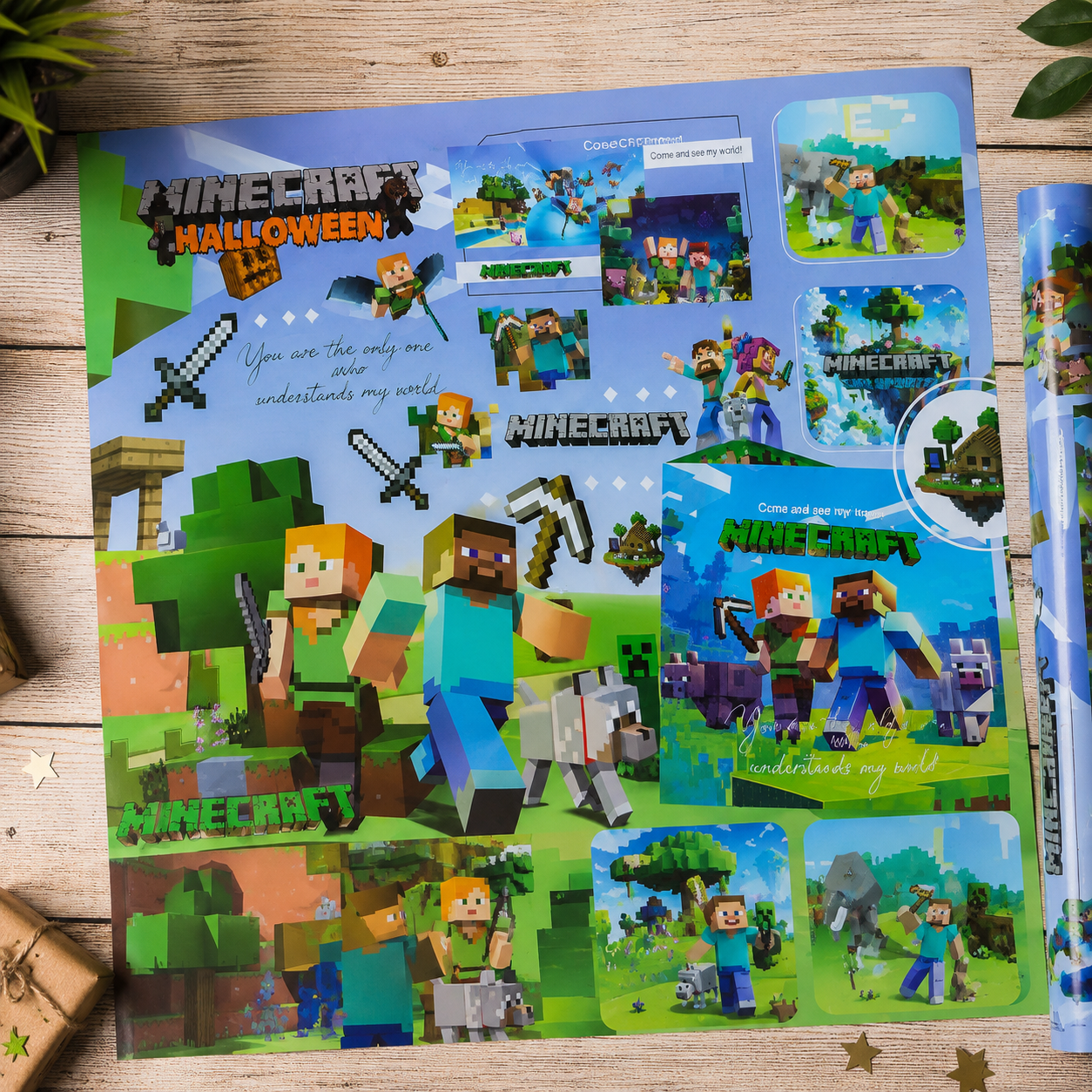 Minecraft - Gift Wrapping Paper | Set of 10pcs