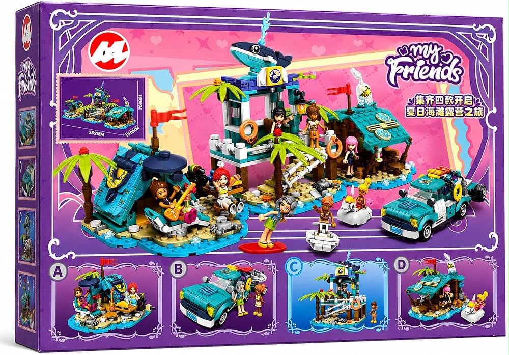 My Partners - Beach Adventure DIY Building Block Set