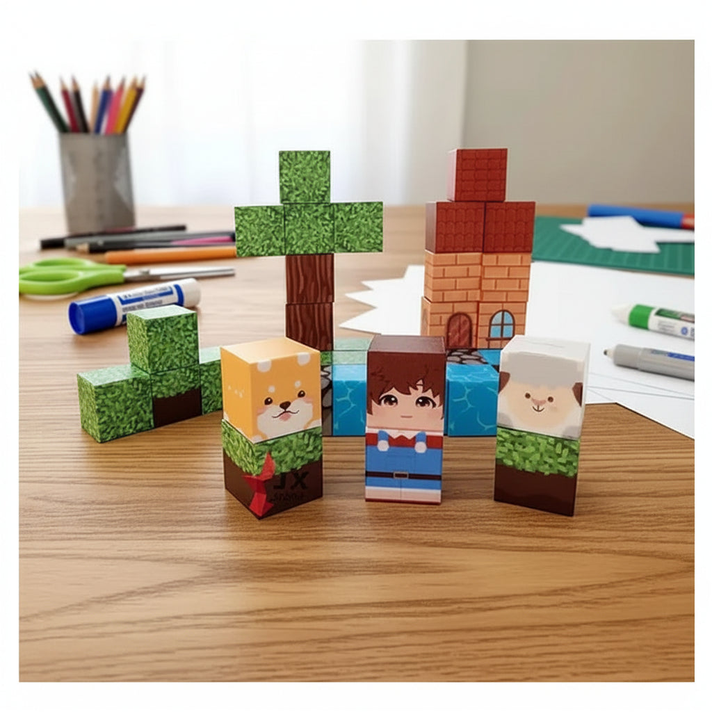 Minecraft - 38pcs Compact Magnetic Tiles Travel Set (STEM)