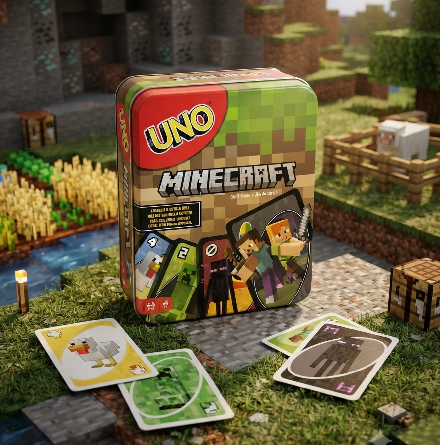 Minecraft Uno Card Game – Special Edition Tin
