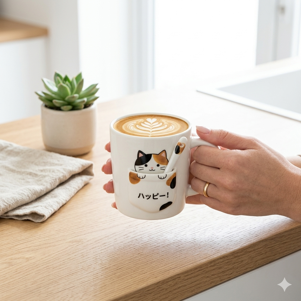Cute Cat Ceramic Mug