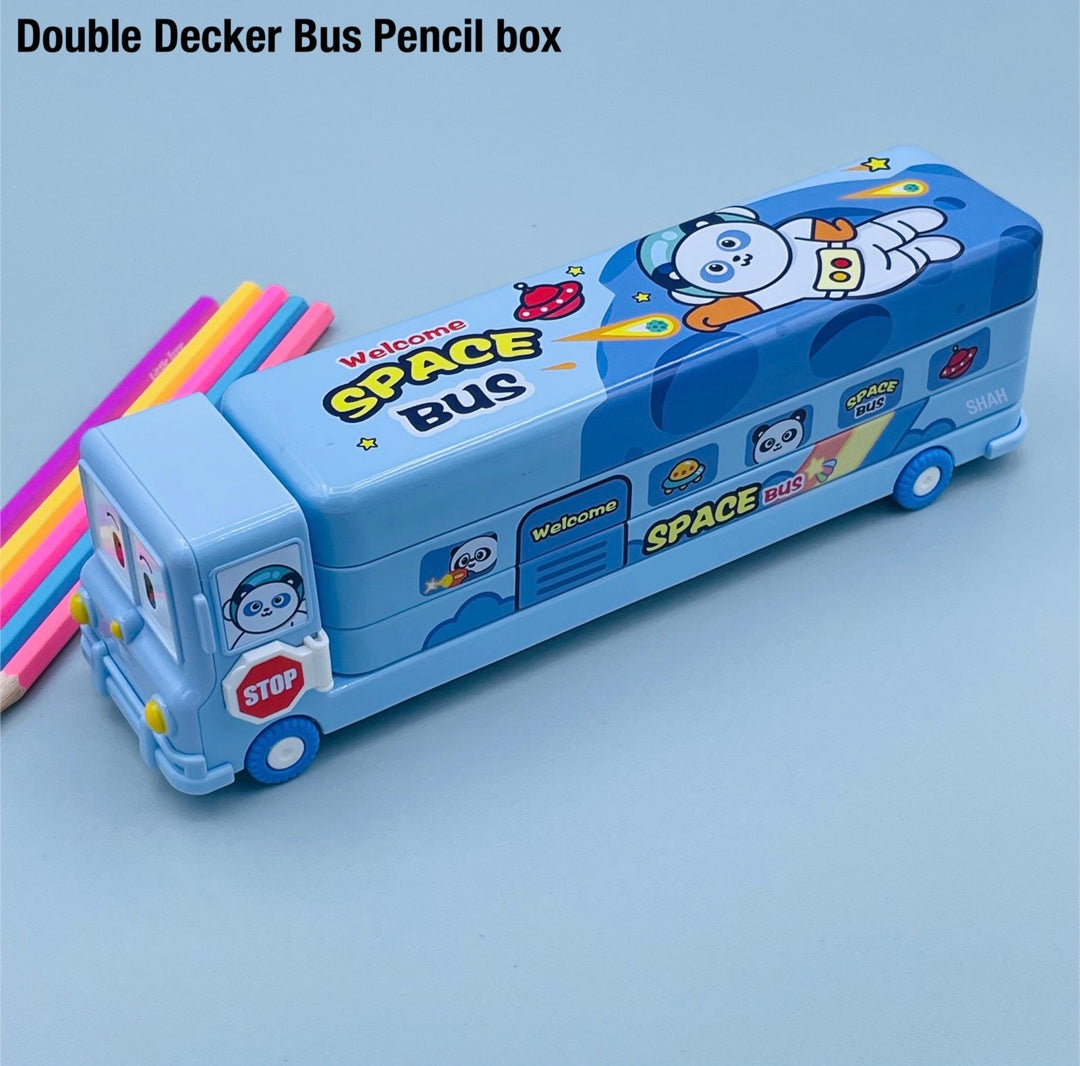 Space/Unicorn School Bus Pencil Box