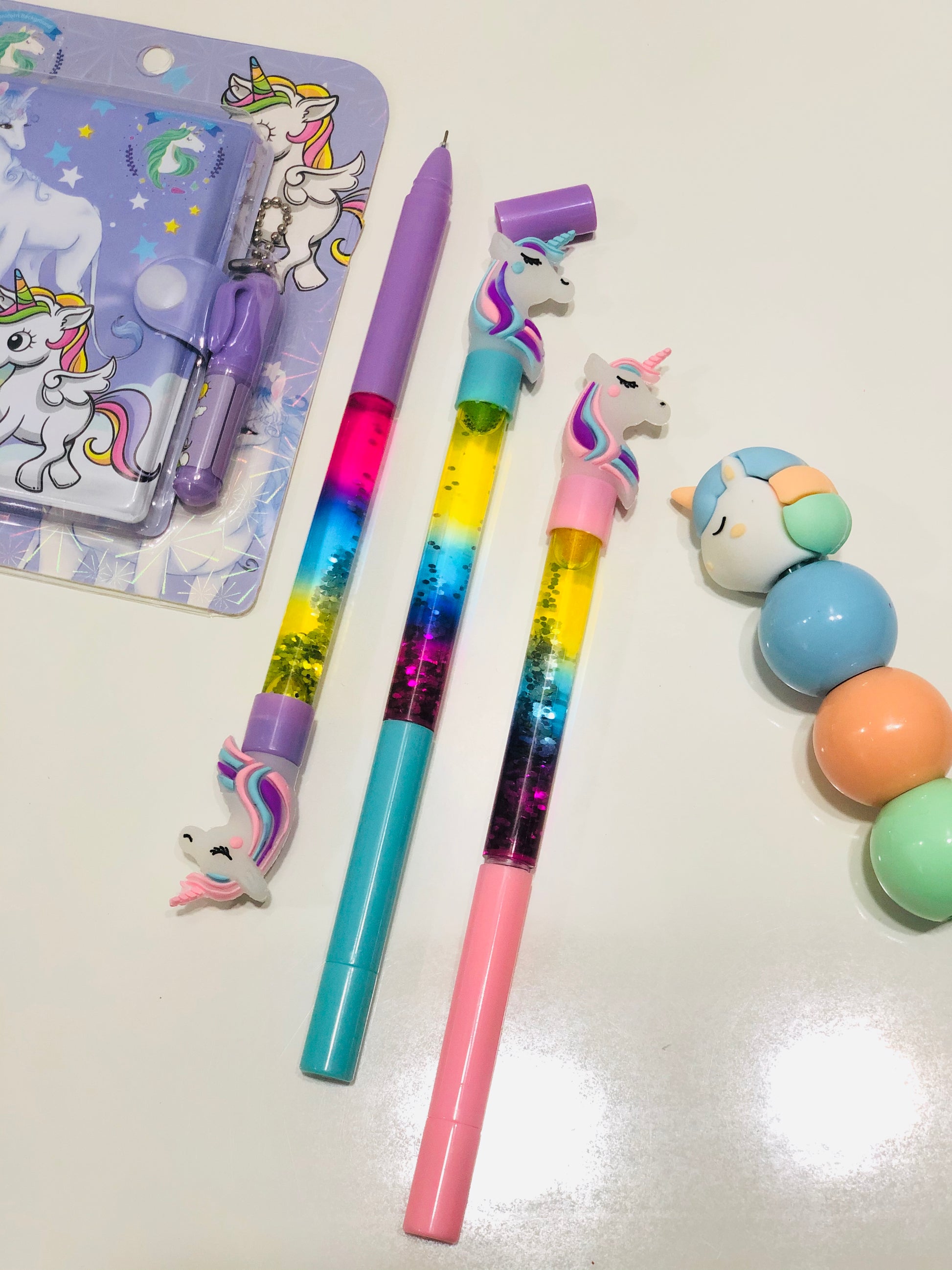 Light Up Unicorn Glitter Pen