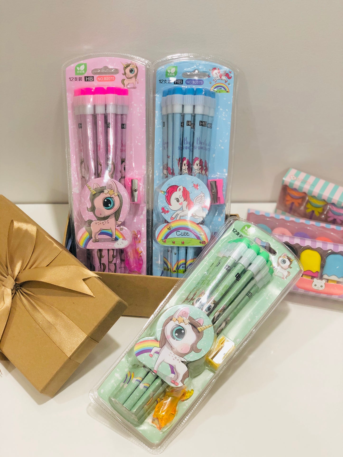 Pencil Set with Erasers