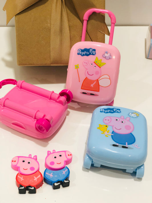 Peppa Pig Erasers in Suitcase Trolley