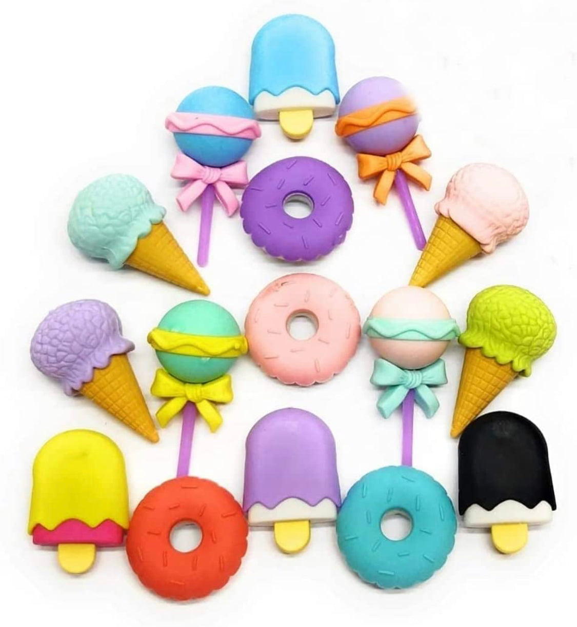 Realistic Ice Cream Erasers