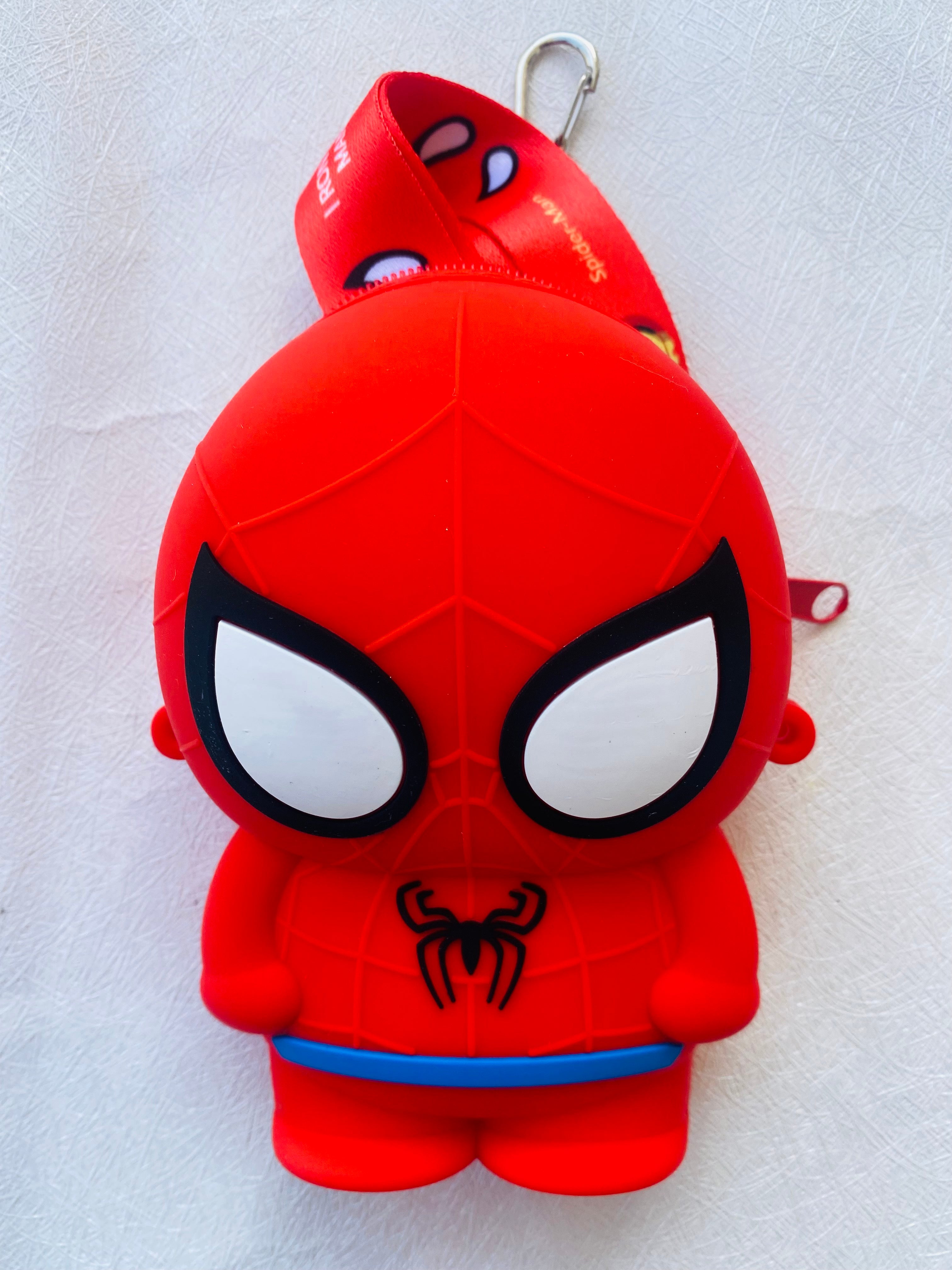 Spider man Silicon Multipurpose Mini Sling Bag Kids Superhero Legends Coins  Purse Crossbody Shoulder Bag (Unisex)