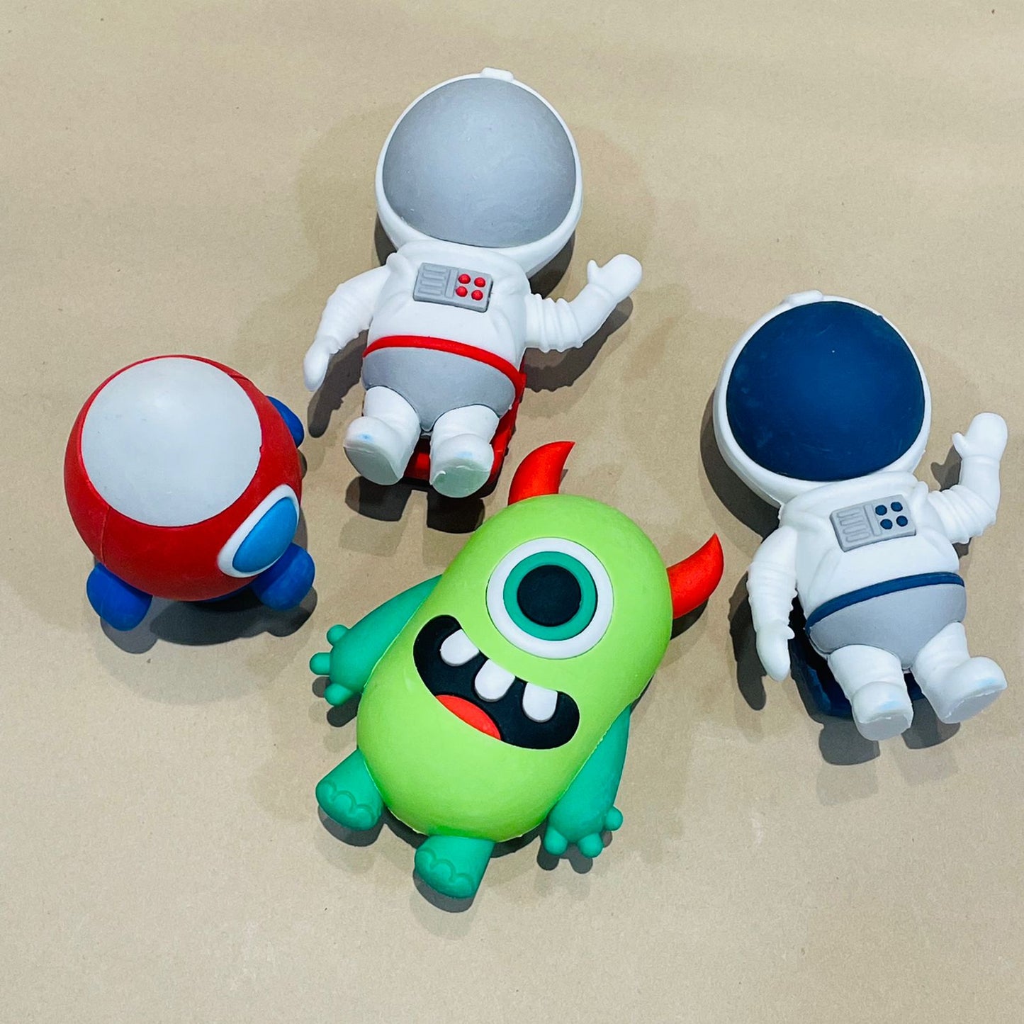 Space Alien/ Astronaut Theme Jumbo Cartoon Pencil Eraser