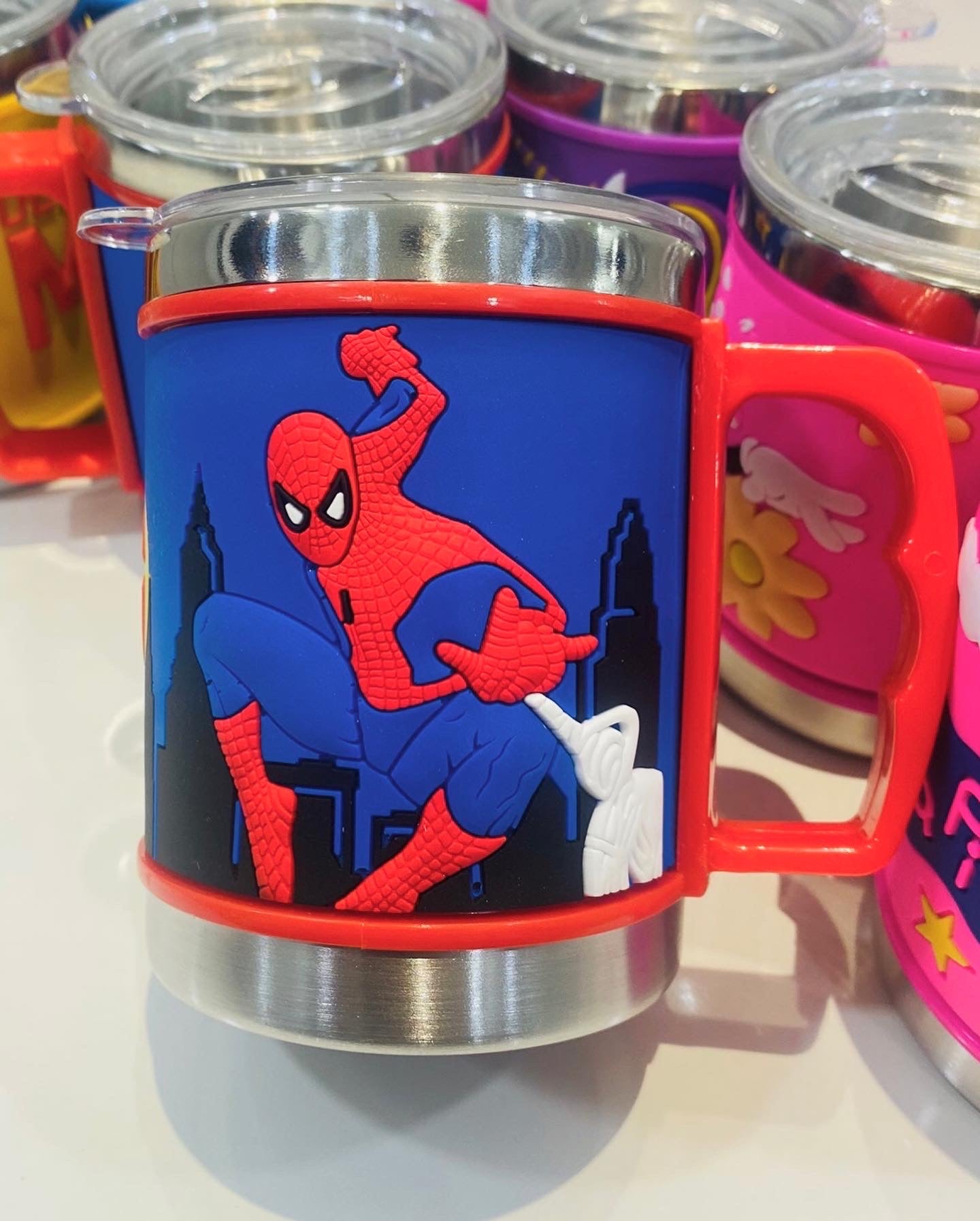 Stainless Steel Mugs with Silicone Embossed