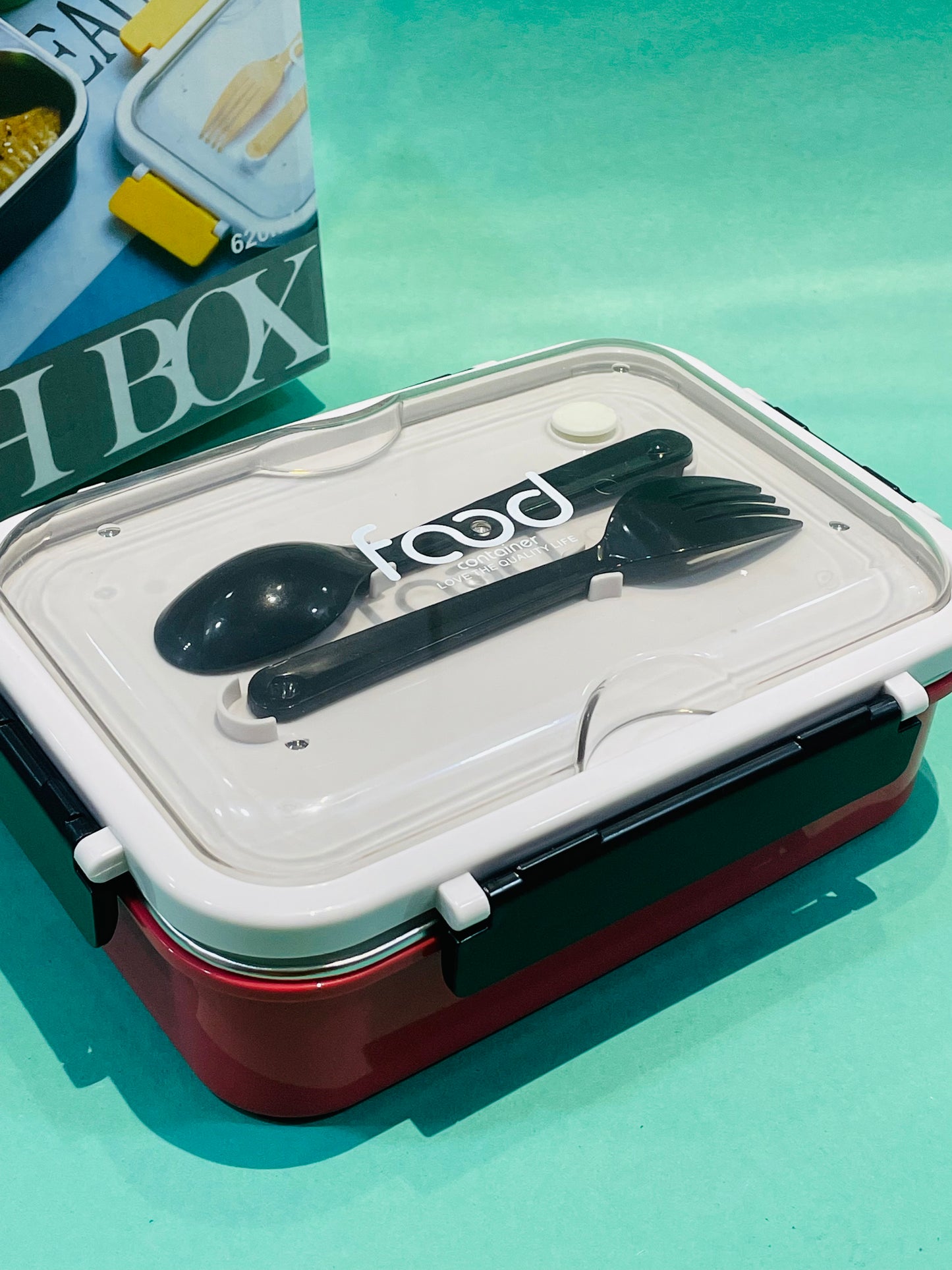 3 Partition Bento steel Lunchbox