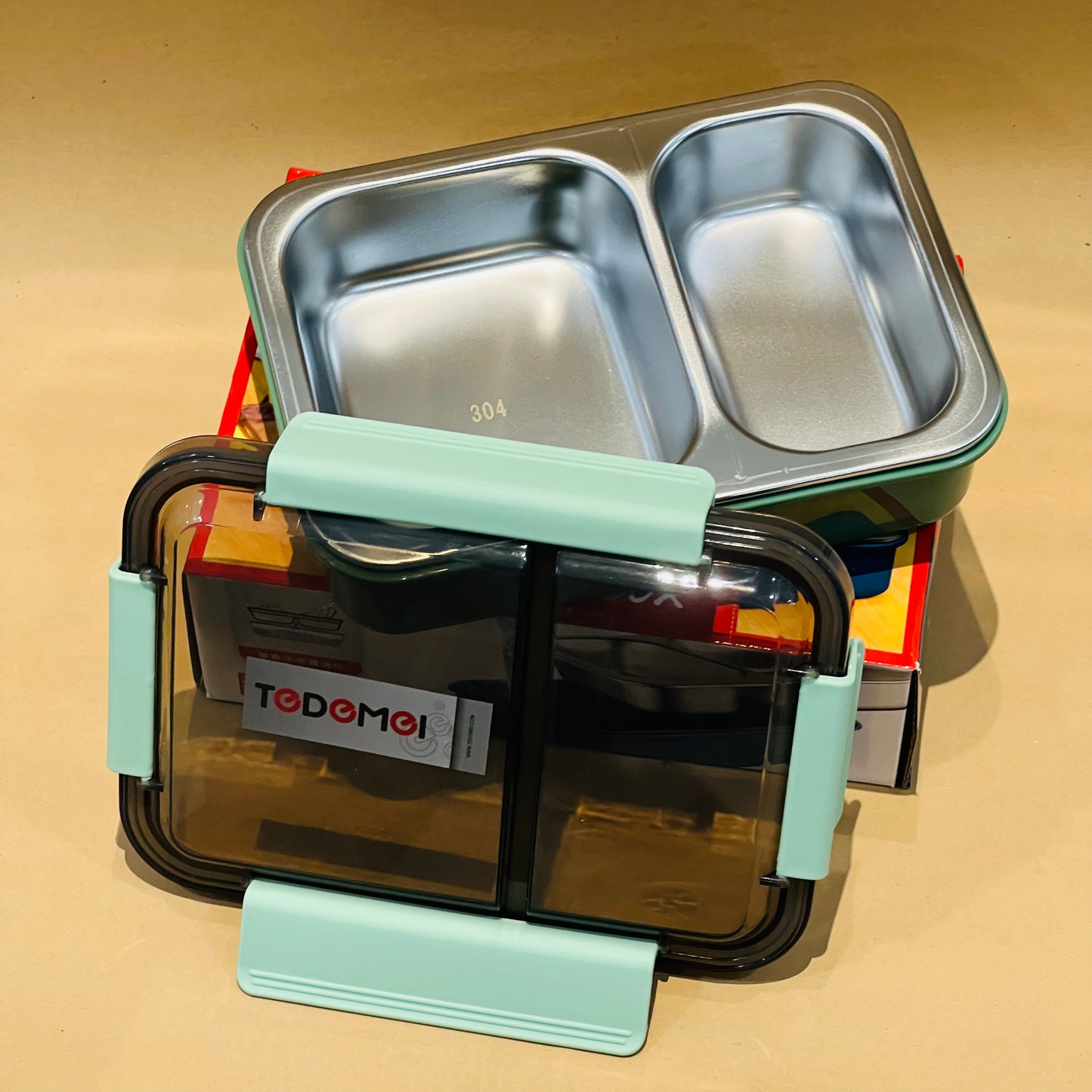 Spill Free 2 Divided Lunchbox