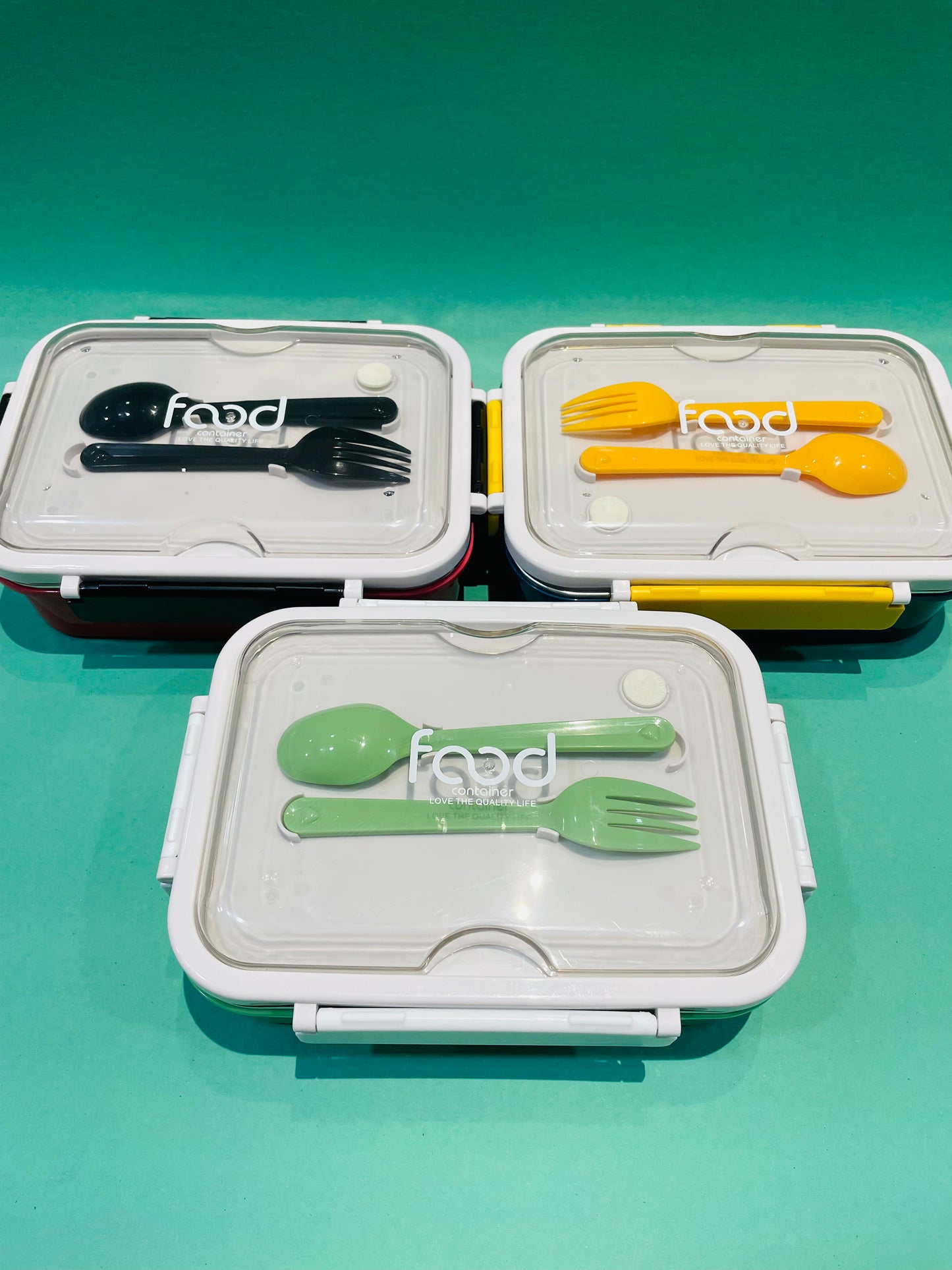 3 Partition Bento steel Lunchbox