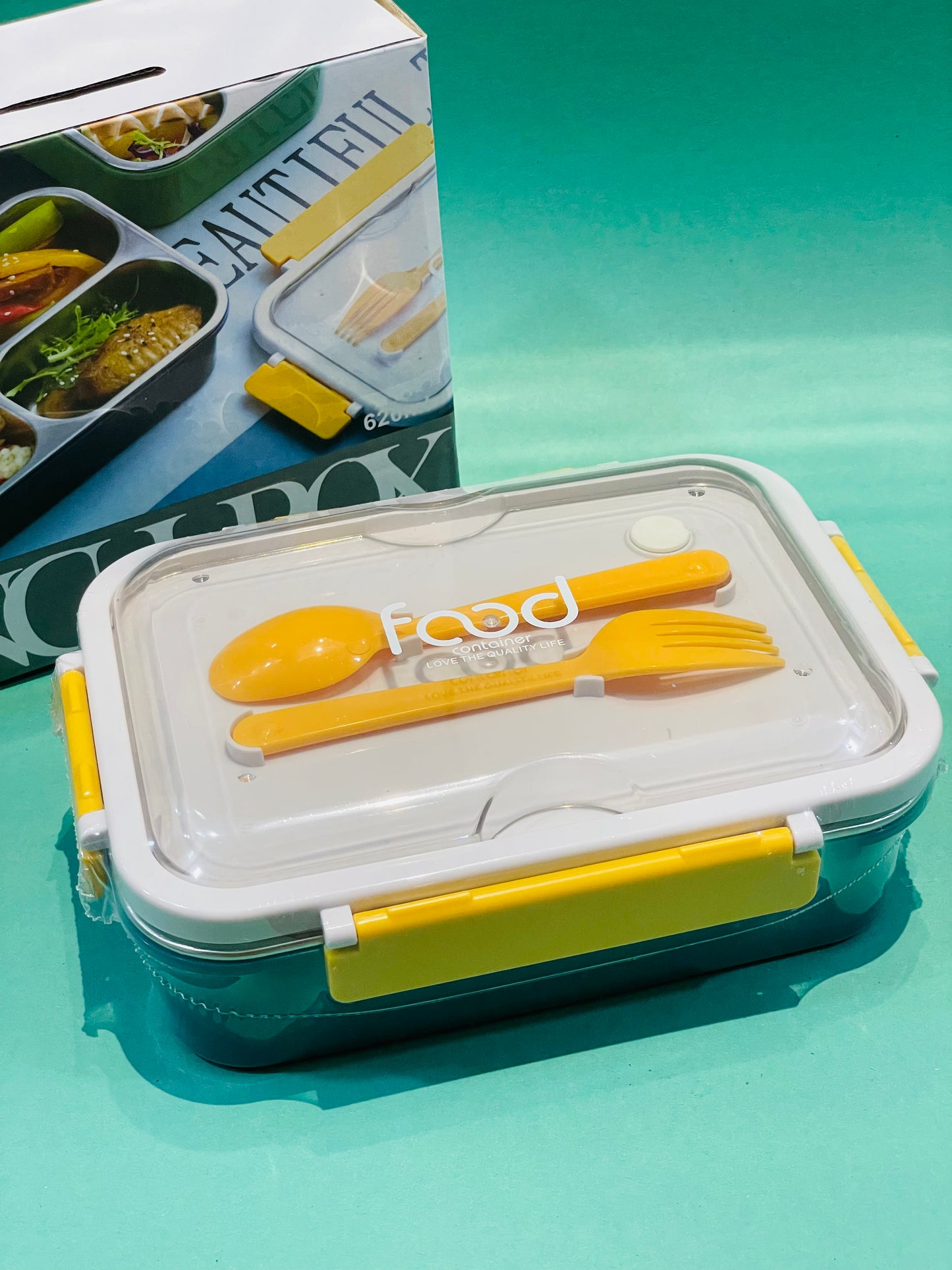3 Partition Bento steel Lunchbox